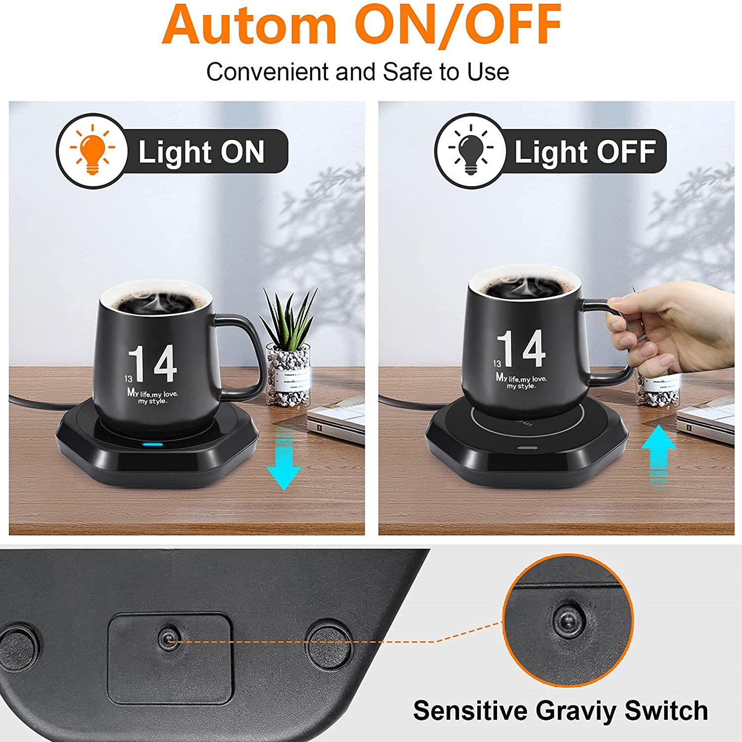 Coffee Mug Warmer(Black) - Image 2
