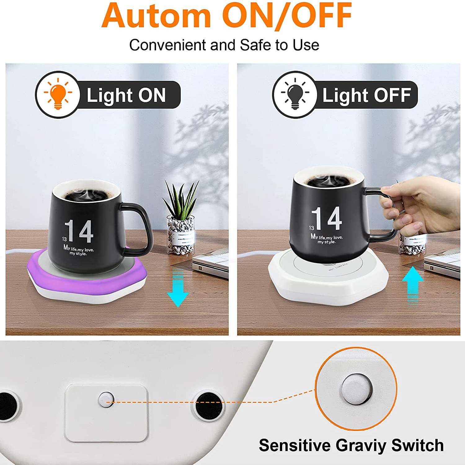 Coffee Mug Warmer(White) - Image 2
