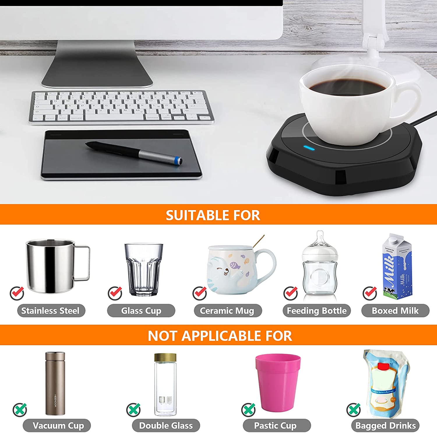 Coffee Mug Warmer(Black) - Image 3