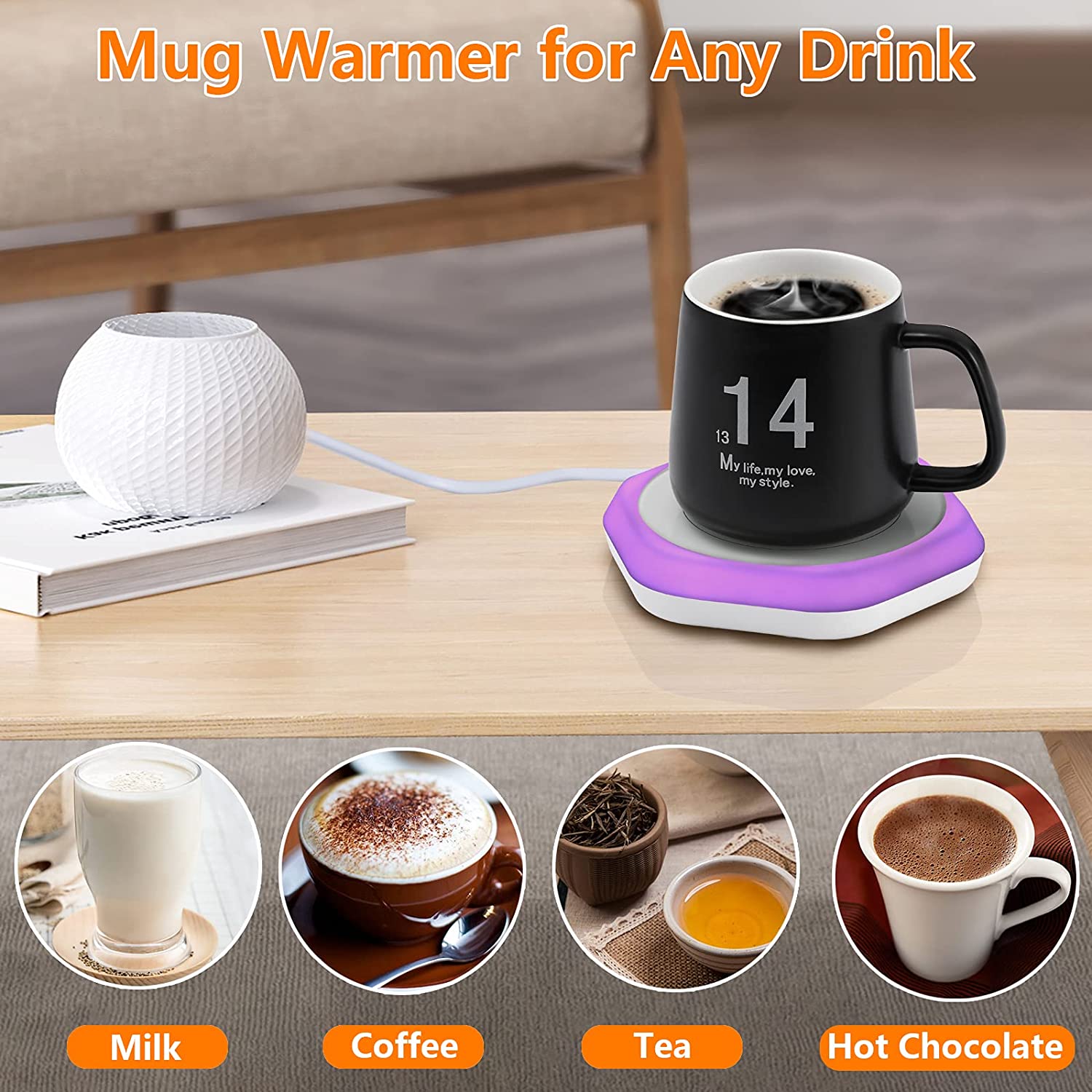 Coffee Mug Warmer(White) - Image 4